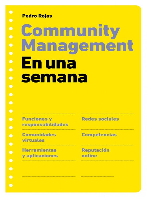 Title details for Community management en una semana by Pedro Rojas - Available